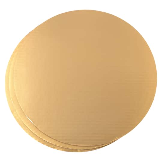 12 Packs: 3 ct. (36 total) 12" Metallic Gold Cake Boards by Makery®